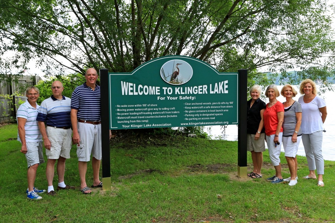 Klinger Lake Public Access Sign